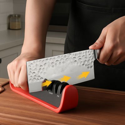 aiguiseur couteau avec appui