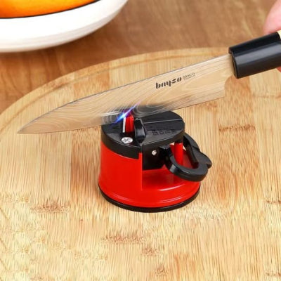 aiguiseur couteau rouge tranchant