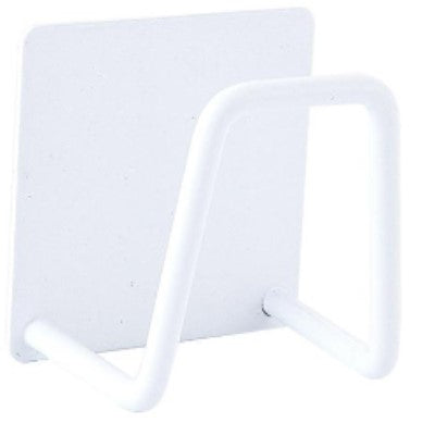 egouttoir auto adhesif en acier blanc