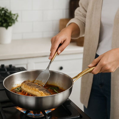 poele inox professionnelle