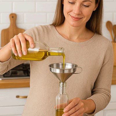 Entonnoir Inox Anti-débordement | Précision Pro