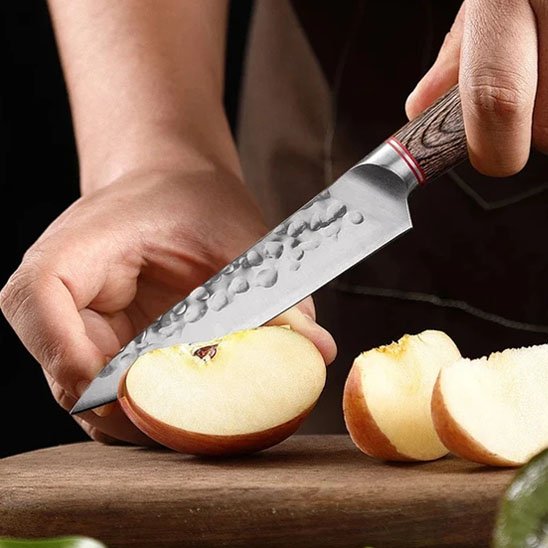 Couteau Cuisine | Acier Martelé Pro