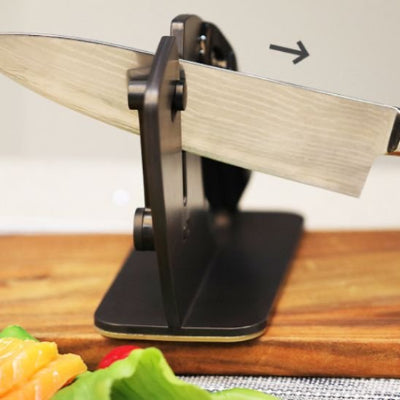 utilisation de notre aiguiseur couteau