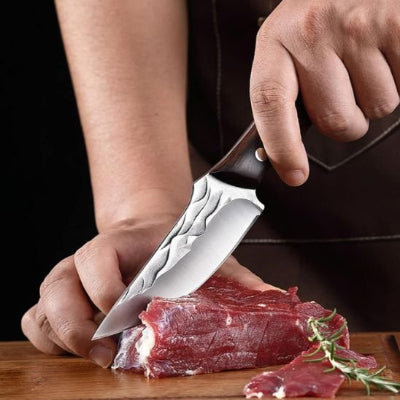 couteau pour cuisine avec poignee noire