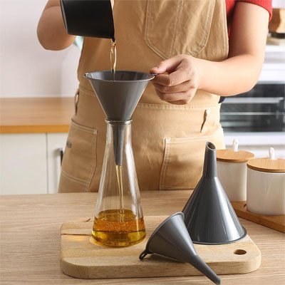 entonnoir premium en verre avec embout etroit