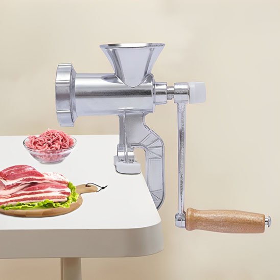 Hachoir à Viande Manuel Inox | Authentique